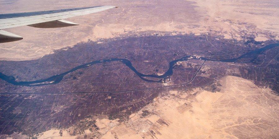 Vista aerea sulla Valle del Nilo